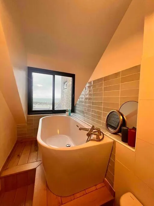 Апартаменты Appartement Duplex Renove, Plein Bourg, Vue Mer Ле-Конке