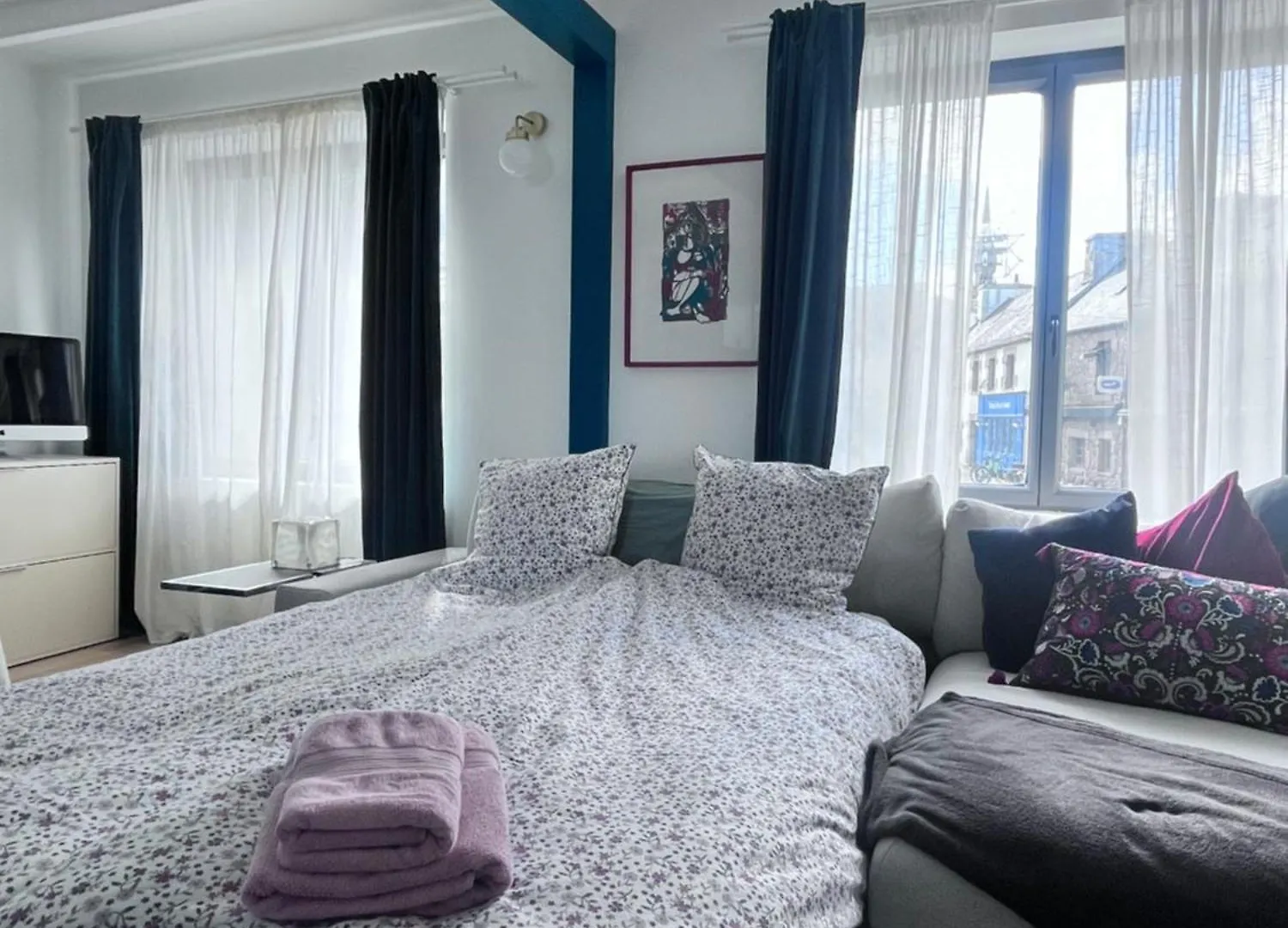Апартаменты Appartement Duplex Renove, Plein Bourg, Vue Mer Ле-Конке